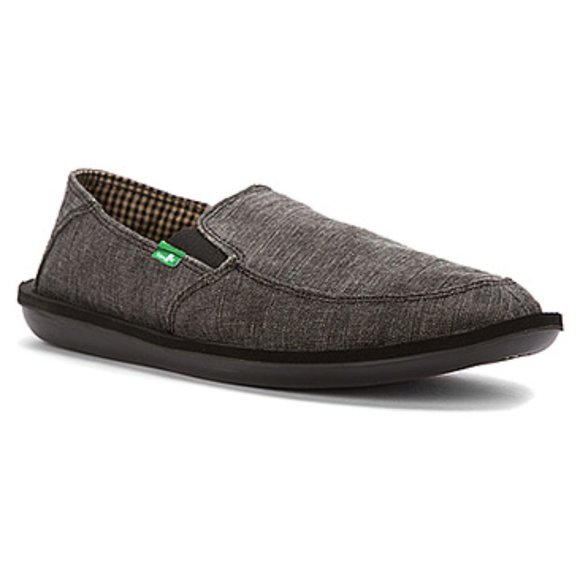 Sanuk Vice Black Sidewalk Surfer - Size 8 - Picture 1 of 4